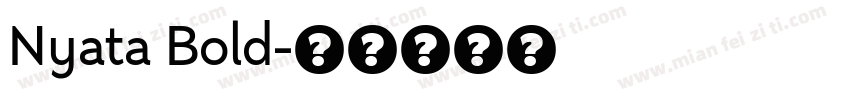 Nyata Bold字体转换